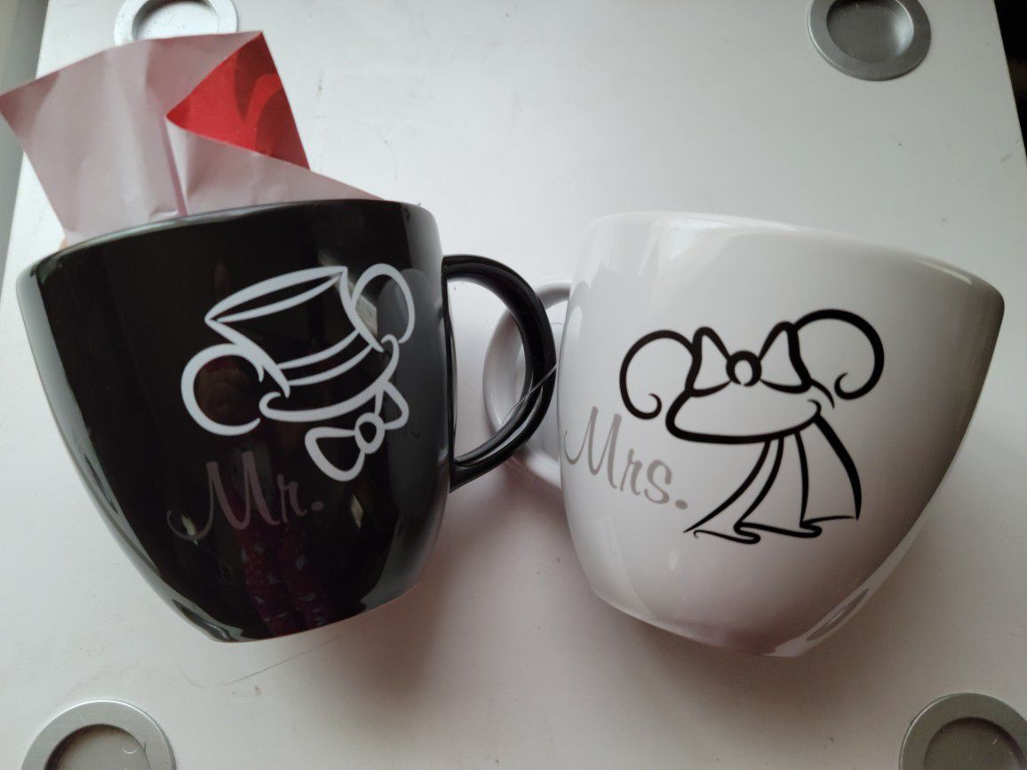 Mr. & Mrs.  Disney Mugs