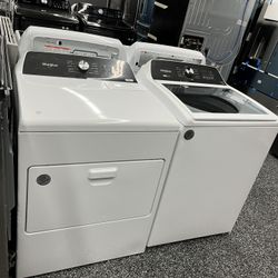 Whirlpool Top Load Washer Dryer Electric Set With Agitator 