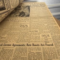 1955 Journal Newspaper Binder