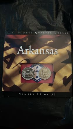 US Minted Quarter Dollar Arkansas Number 25 of 50