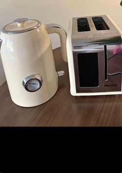 Electric Kettle & Toaster Set – $30