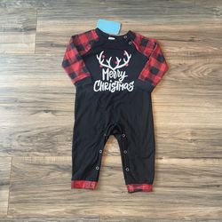 NEW 12-18m Merry Christmas pant romper - $9!