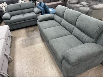 New 2pc Sofa Set Couch Loveseat
