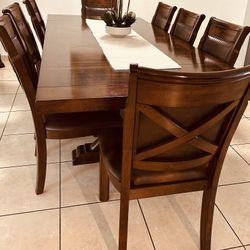 Wood Dining Room Set 8 