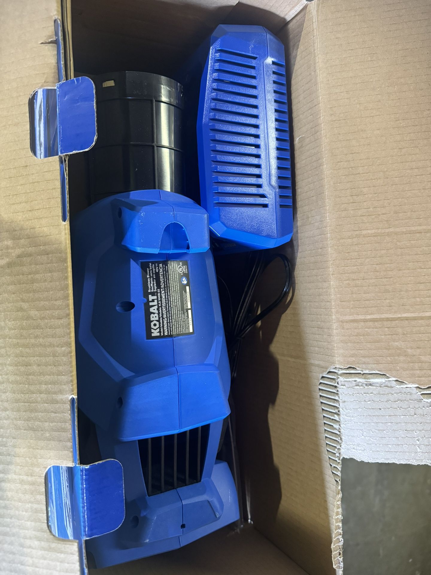 Kobalts 40-Volt Max Lithium Ion 480-CFM Cordless Electric Leaf Blower (3.0 ah Battery and Charger Included)