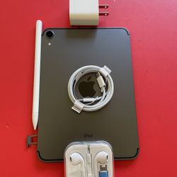 Apple Ipad Mini 6th Generation (2021/ 8.3” Liquid Retina ) 64GB WiFi + cellular (5G Unlocked) with pen, case & Accessories (256GB $569) 