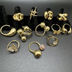 18k Gold Plated Rings $10 Ea