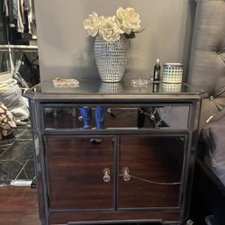 Mirrored Night Stand 