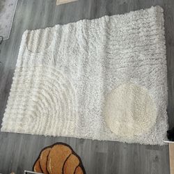Abstract Shag Area Rug