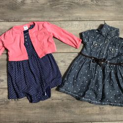 Baby Girl 6 Month Dresses And Cardigan