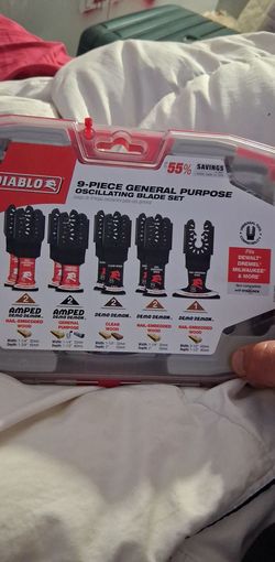 DIABLO 9-PIECE GENERAL PURPOSE OSCILLATING BLADE SET
