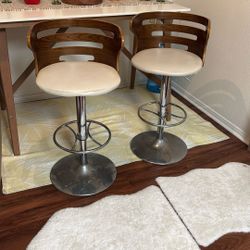 Vintage Bar Stools Adjustable Height
