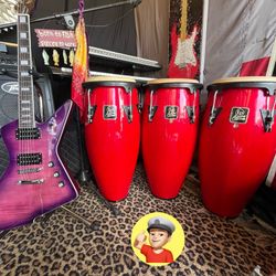 🔥 3 Matching LP Aspire Conga Drum Set