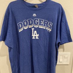 Blue Los Angeles Dodgers T-shirt Size XL