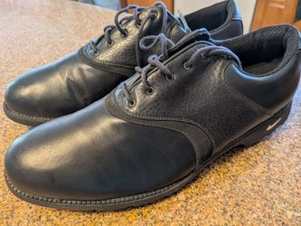 Nike Black Leather Golf Shoes