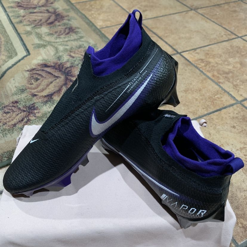Nike Vapor Edge Speed 360 Team “Purple/Black” Mens Football Cleats (Size: 12.5)