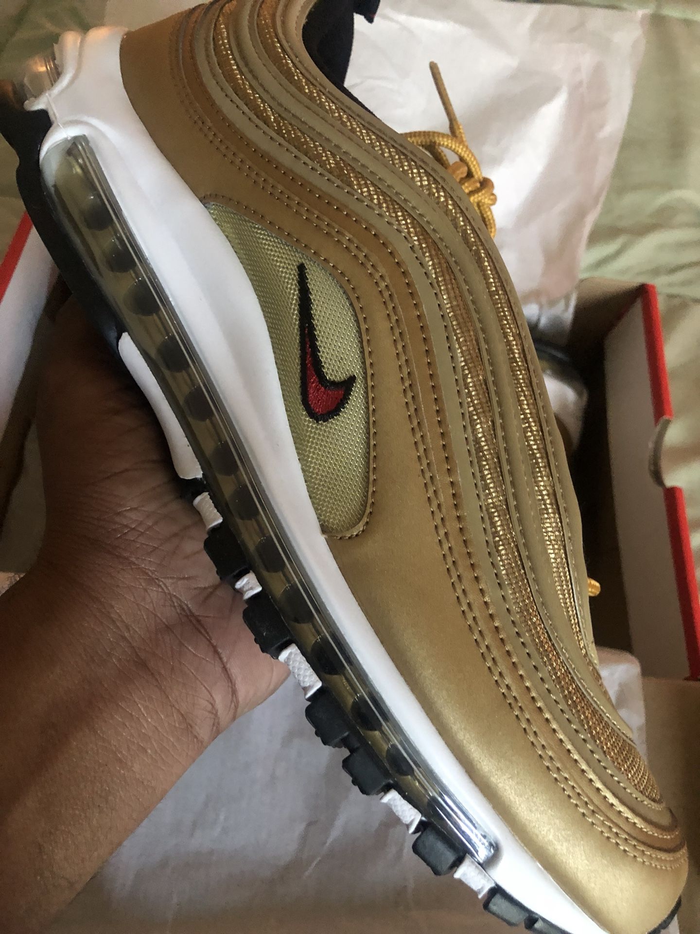 Nike air max 97 gold size 12