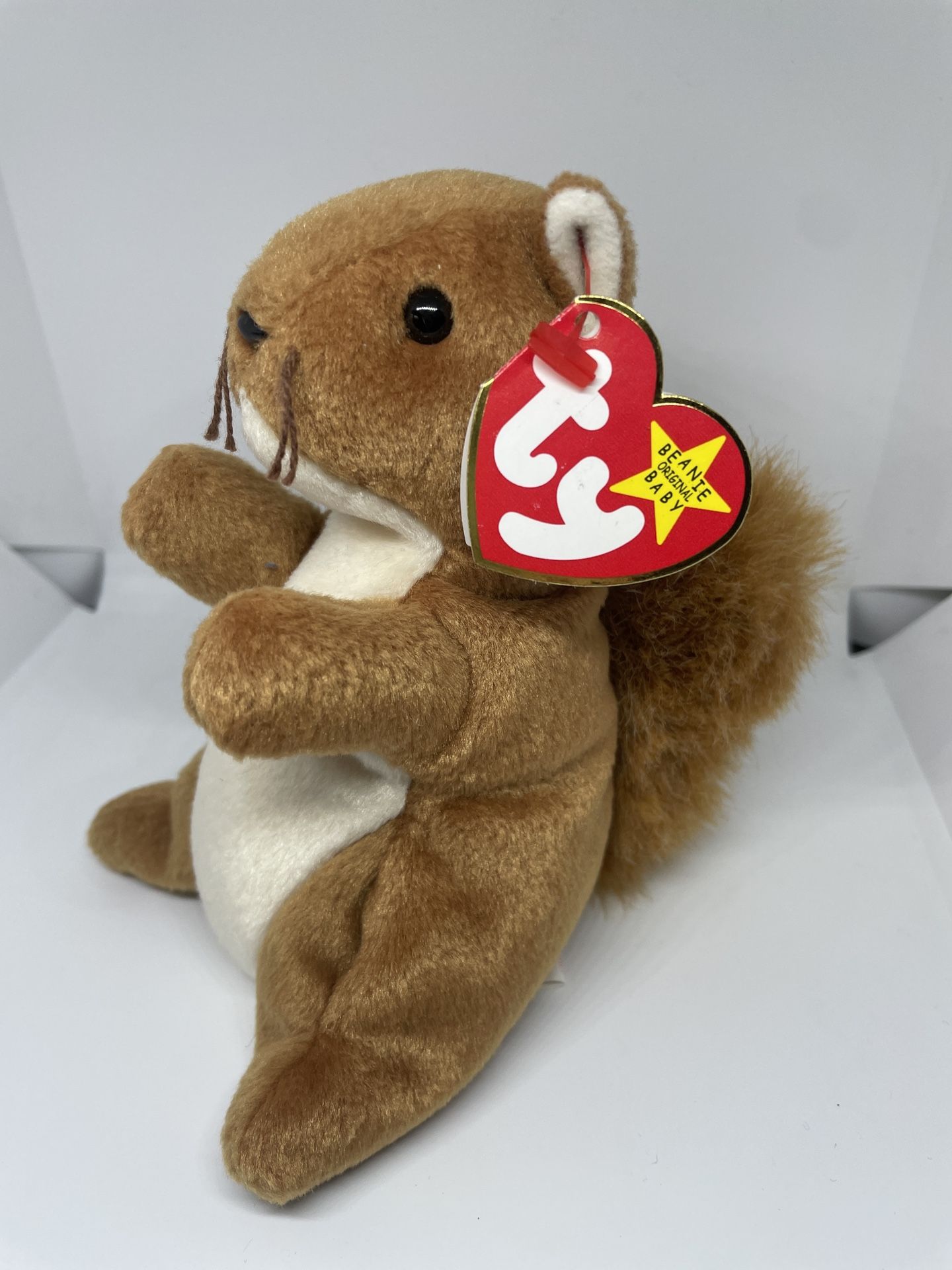 Ty Beanie Babies - Nuts - 1996 - Rare & Has Errors! 