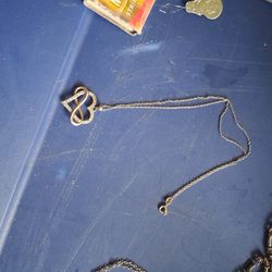 Infinity Heart Pendant Necklace