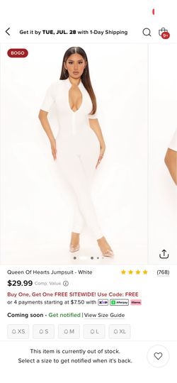White jumpsuit! Size Medium