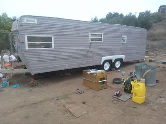 Trailer fully gutted