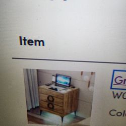 Beautiful 3 drawer nightstand with LED light