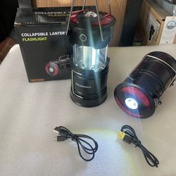 Collapsible Lantern Flashlight Camping Hiking 