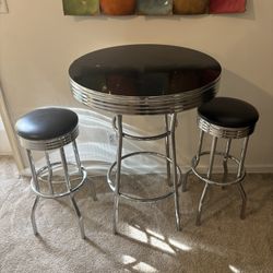 1950s Retro Diner Table + Chairs