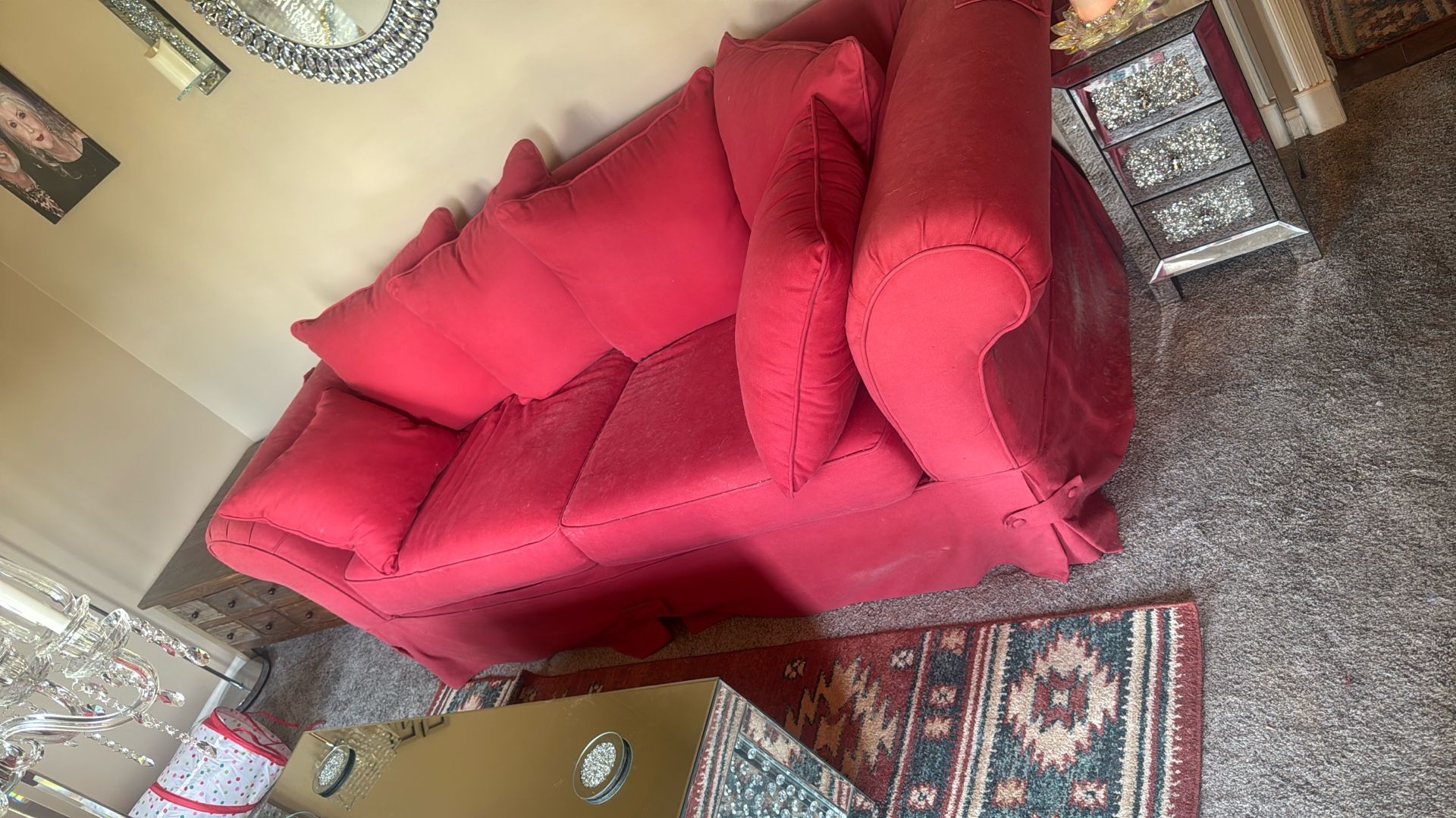 Gorgeous red sofa
