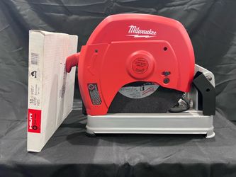 Milwaukee 14” abrasive saw w/ 10 pack of 14” Hilti blades new never used