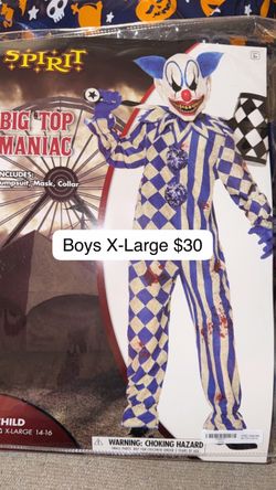 Spirit Big Top Maniac Clown Halloween Costume