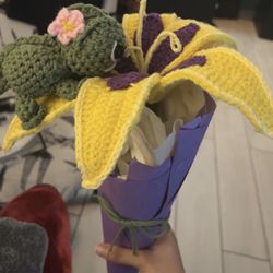 Rapunzel Crochet Flower