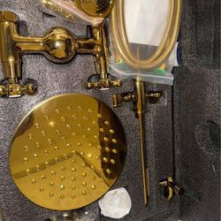 Rainfall Bathroom Shower Faucet Set With Handheld