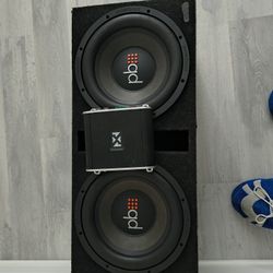 Power Bass 12s In A Custom Box 2000watt Nvx Amp 