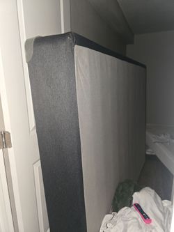 Box sping for Queen bed Dark Gray Fabric