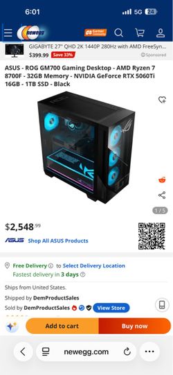 Brand new! ASUS ROG GM700 Gaming Desktop PC