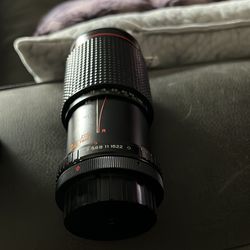 Camera lens with case