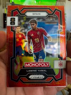 🔥 Lamine Yamal 2026 Panini Prizm Monopoly Red Prizm #41