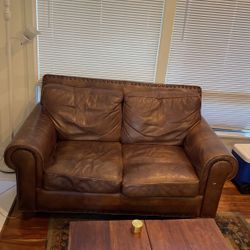 Leather Loveseat