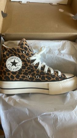 Brand new cheetah print converse size 6.5