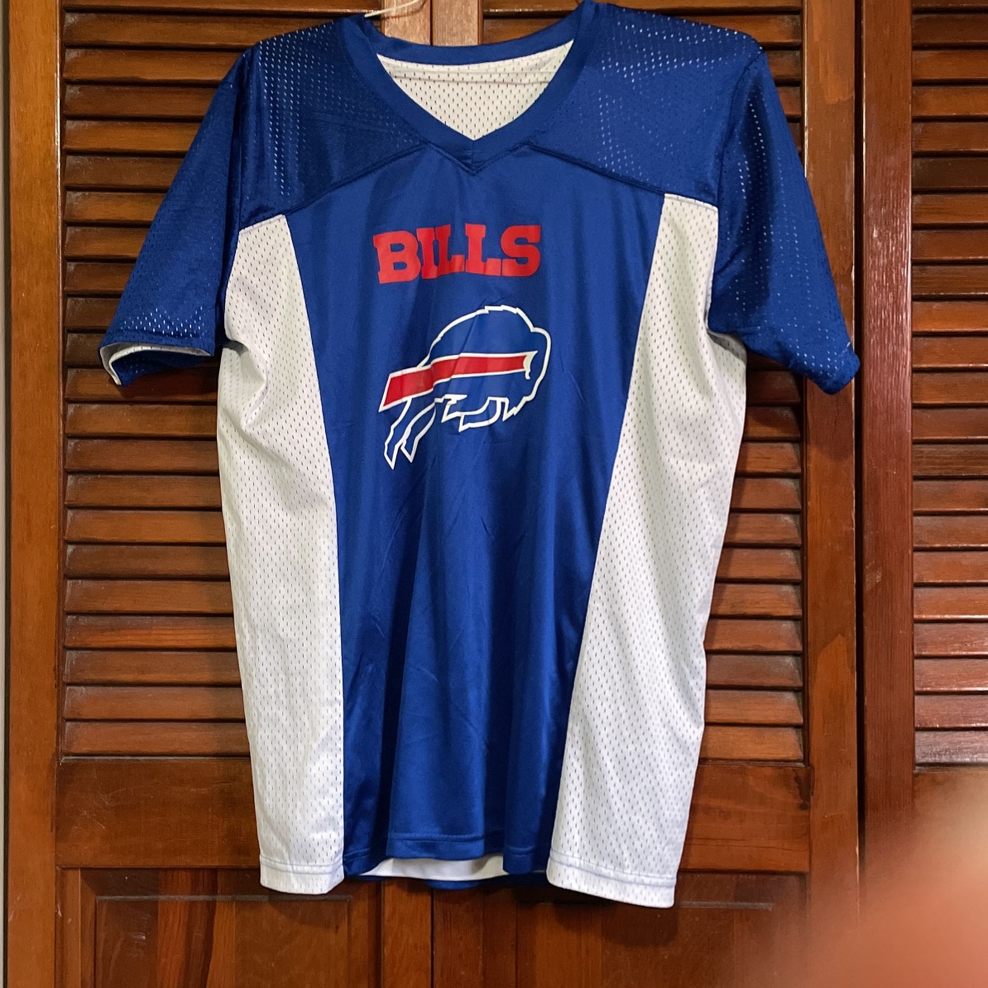 NFL Buffalo BILLS jersey TEE shirt Youth Small Reversible