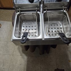 Double deep fryer