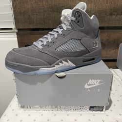 Wolf Grey Jordan 5 Size 12M