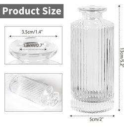 Ribbed Bud Vases