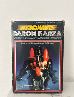 1977 MEGO Micronauts Baron Karza Figure CIB