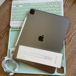 iPad Pro 12.9” (M2 chip / 2022 model) 6th Generation 256GB WiFi + 5G cellular with  keyboard, pen & Accessories 
