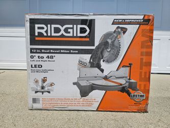 HOT ITEM - RIDGID

15 Amp Corded 12 in. Dual Bevel Miter Saw with LED Cutline Indicator