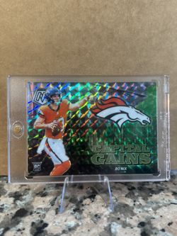2024 Panini Mosaic CAPITAL GAINS SILVER PRIZM RC Bo Nix #24 BRONCOS