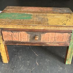 Small Wood Table With Drawer