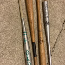 Baseball Bats . Collectible Or Decor For Kids Room Or Office Pw